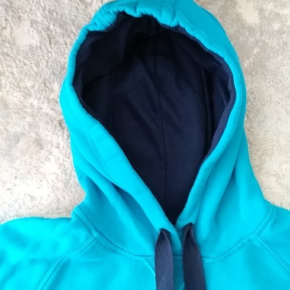 Under Armour Storm Fleece Pullover Hoodie Sweatshirt Loose Fit Small Blue Green - Picture 9 of 16